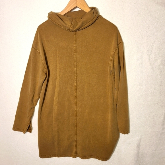 LSPACE tunic Women's Tan Hoodie Sweater - Picture 4 of 4